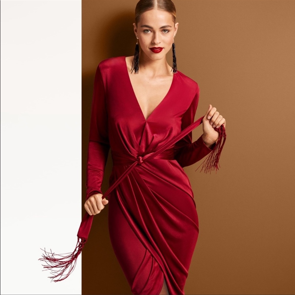 Altizarra Women’s XS deep red in color